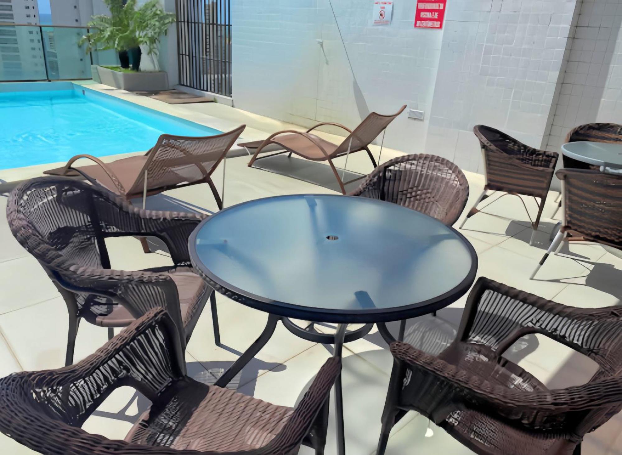 Flat Piscina No Rooftop Aluguel Temporada Em Ресіфі Екстер'єр фото